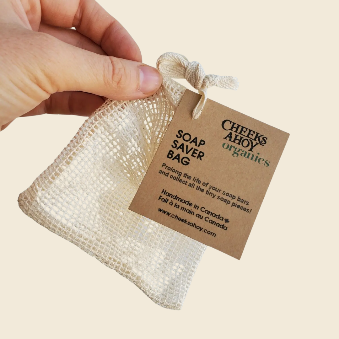 Organic Cotton Soap Saver Bag