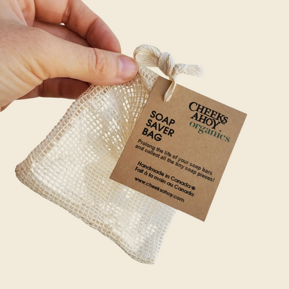 Organic Cotton Soap Saver Bag
