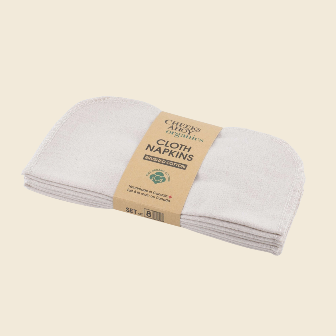 Organic Brushed Cotton Reusable Napkins