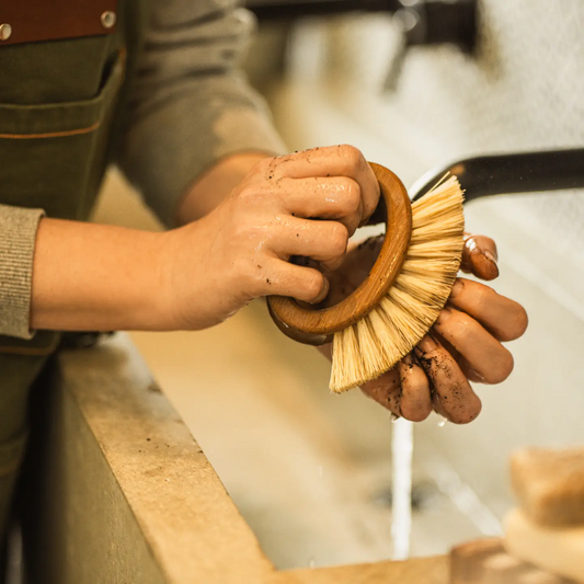 Nail + Hand Wooden Brush