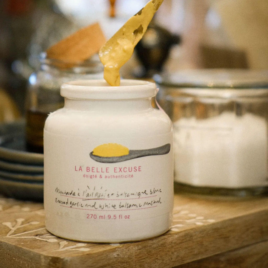 Roasted Garlic and White Balsamic Mustard