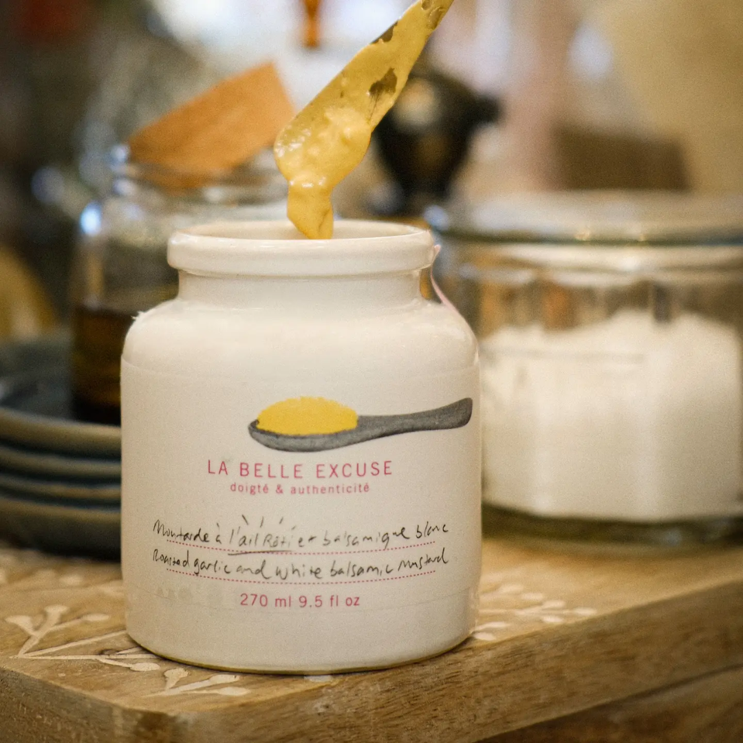 Roasted Garlic and White Balsamic Mustard