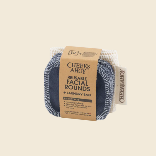 Reusable 100% Organic Cotton Facial Rounds