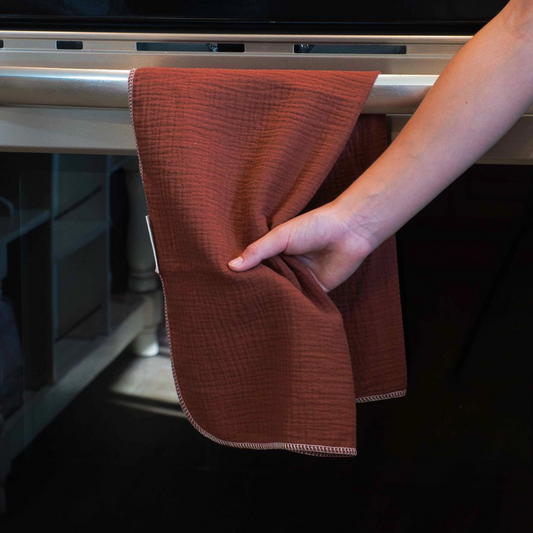 Organic Muslin Kitchen Towel (Nutmeg)
