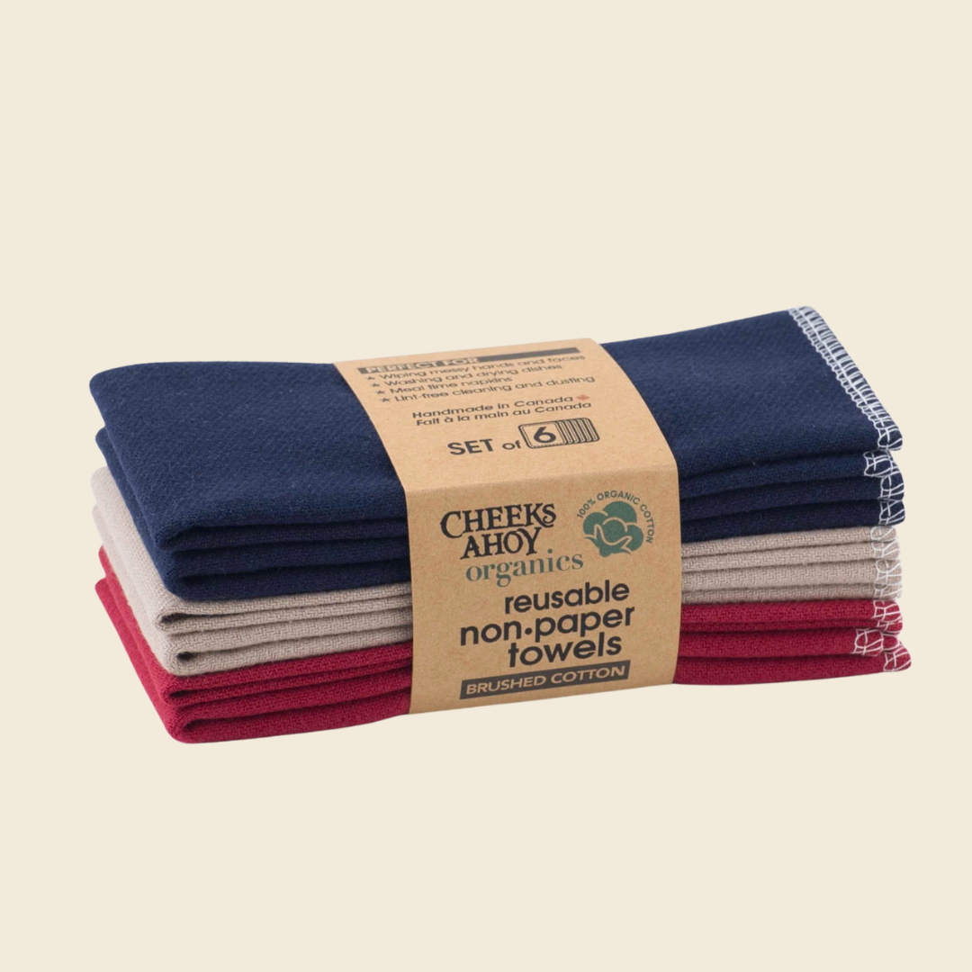 Organic Brushed Cotton Paper Towels (6 Pack)