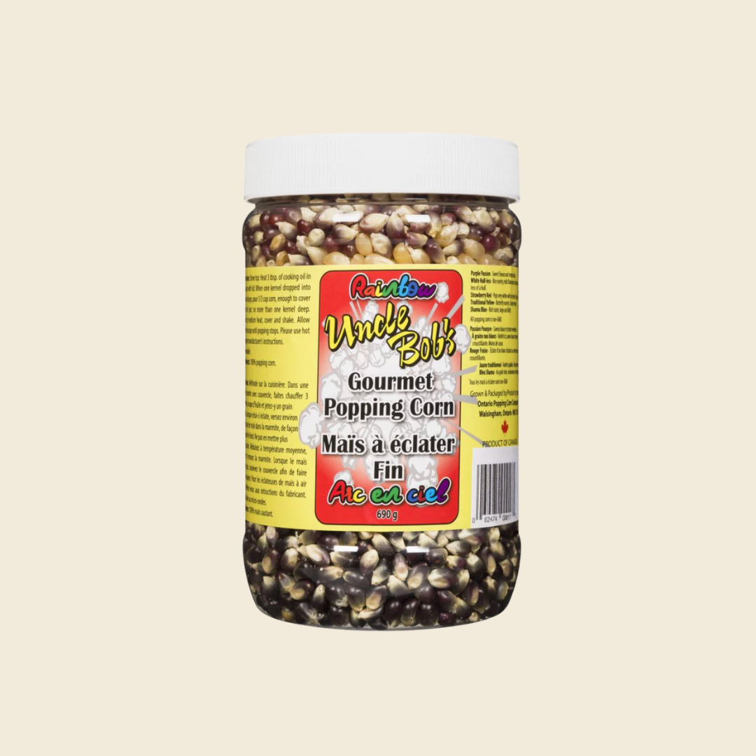 Uncle Bob's Rainbow Popcorn Kernels