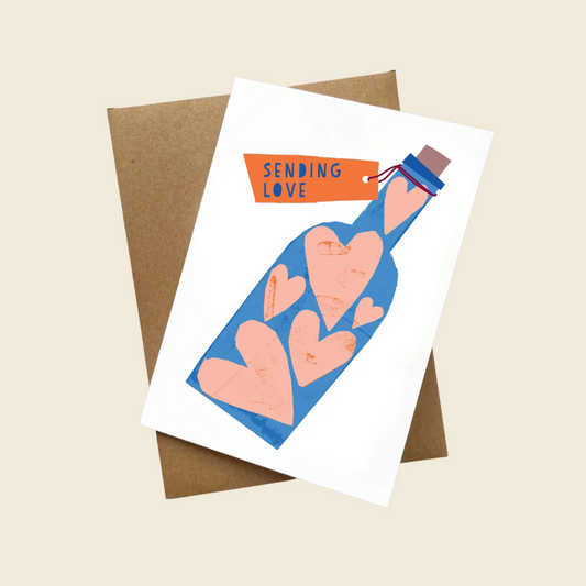 Sending Love Greeting Card