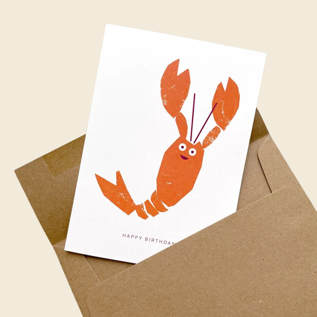 Birthday Lobster Greeting Card