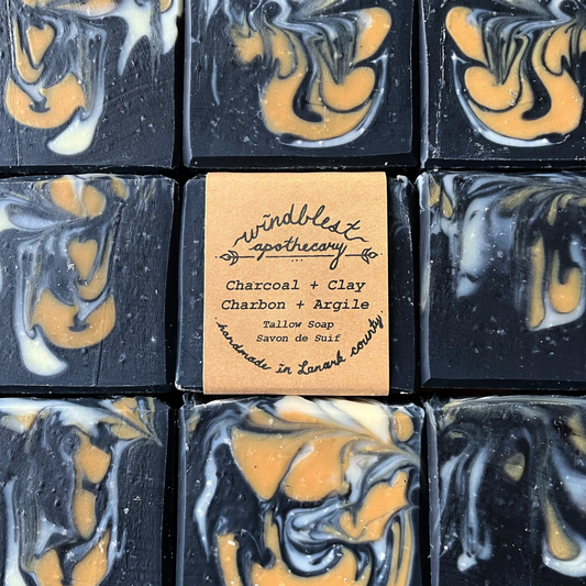 Charcoal Clay Tallow Soap Bar