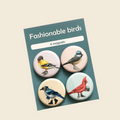 Fashionable Birds Magnets