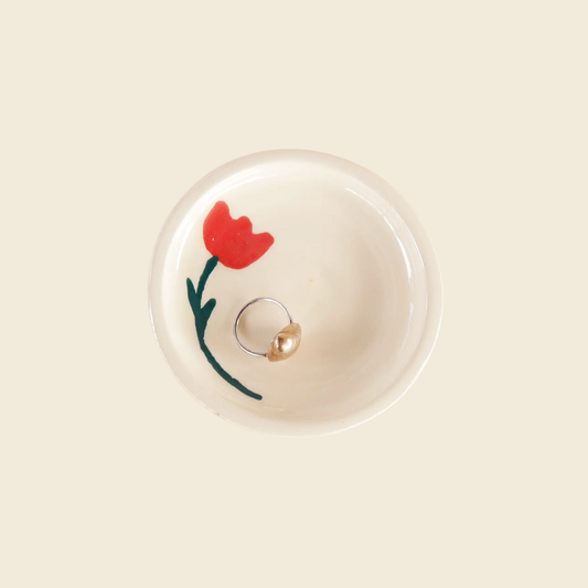 Ceramic Tulip Ring Dish