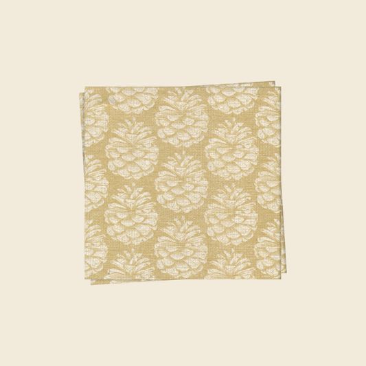 Gold Pinecone Napkins