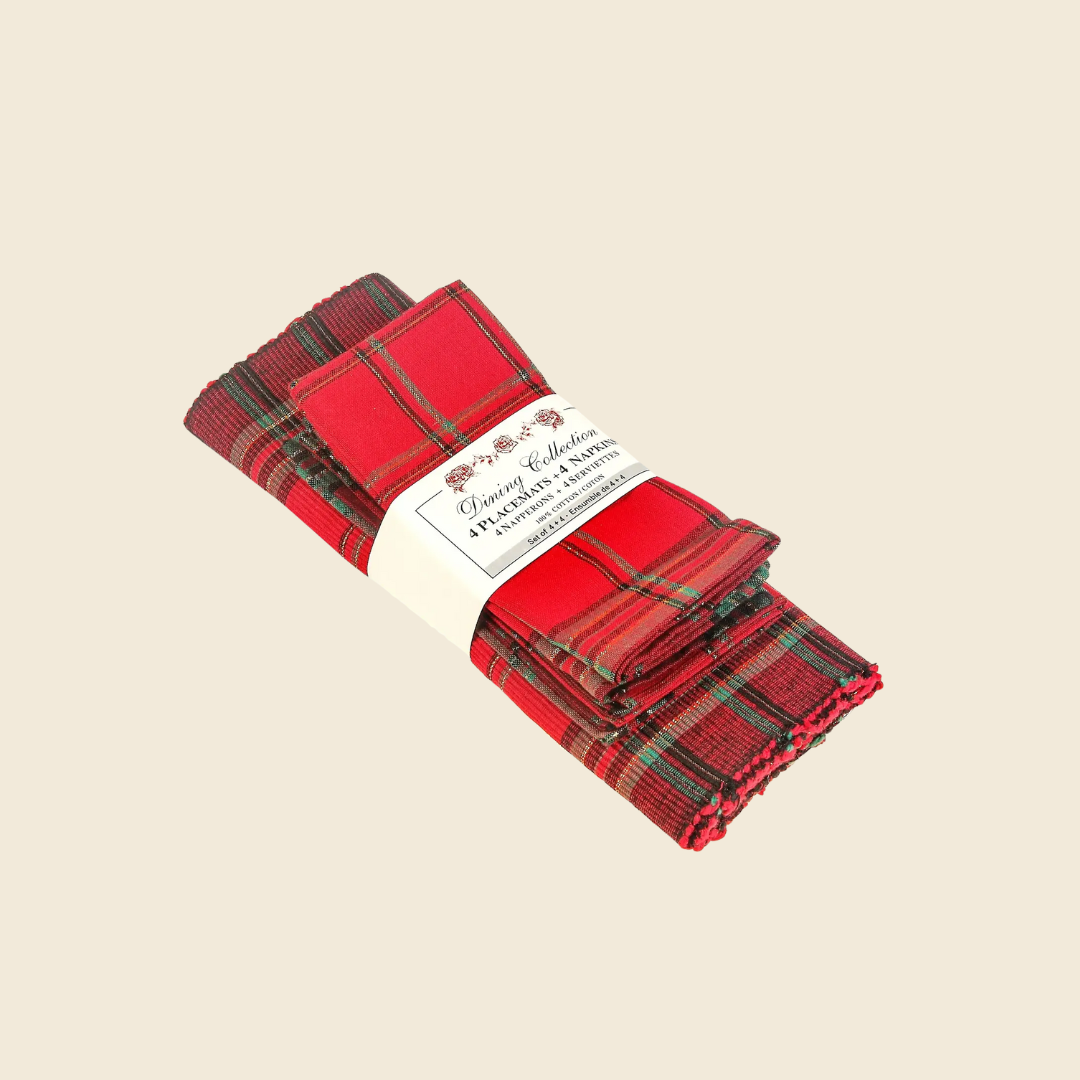 4 Piece Placemat & Napkin Set