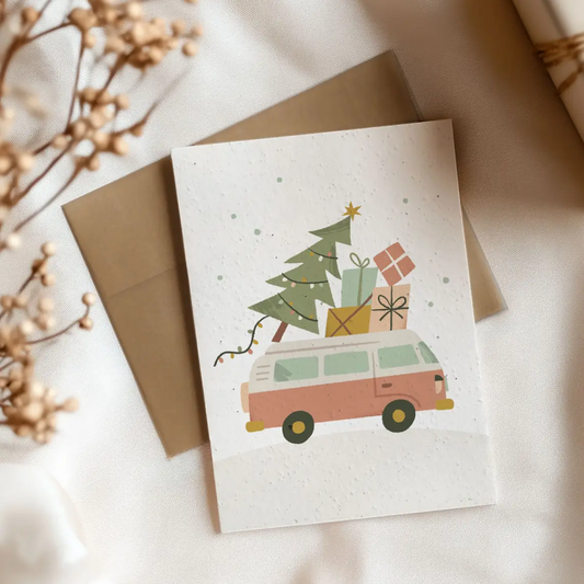 Christmas Van Printable Card