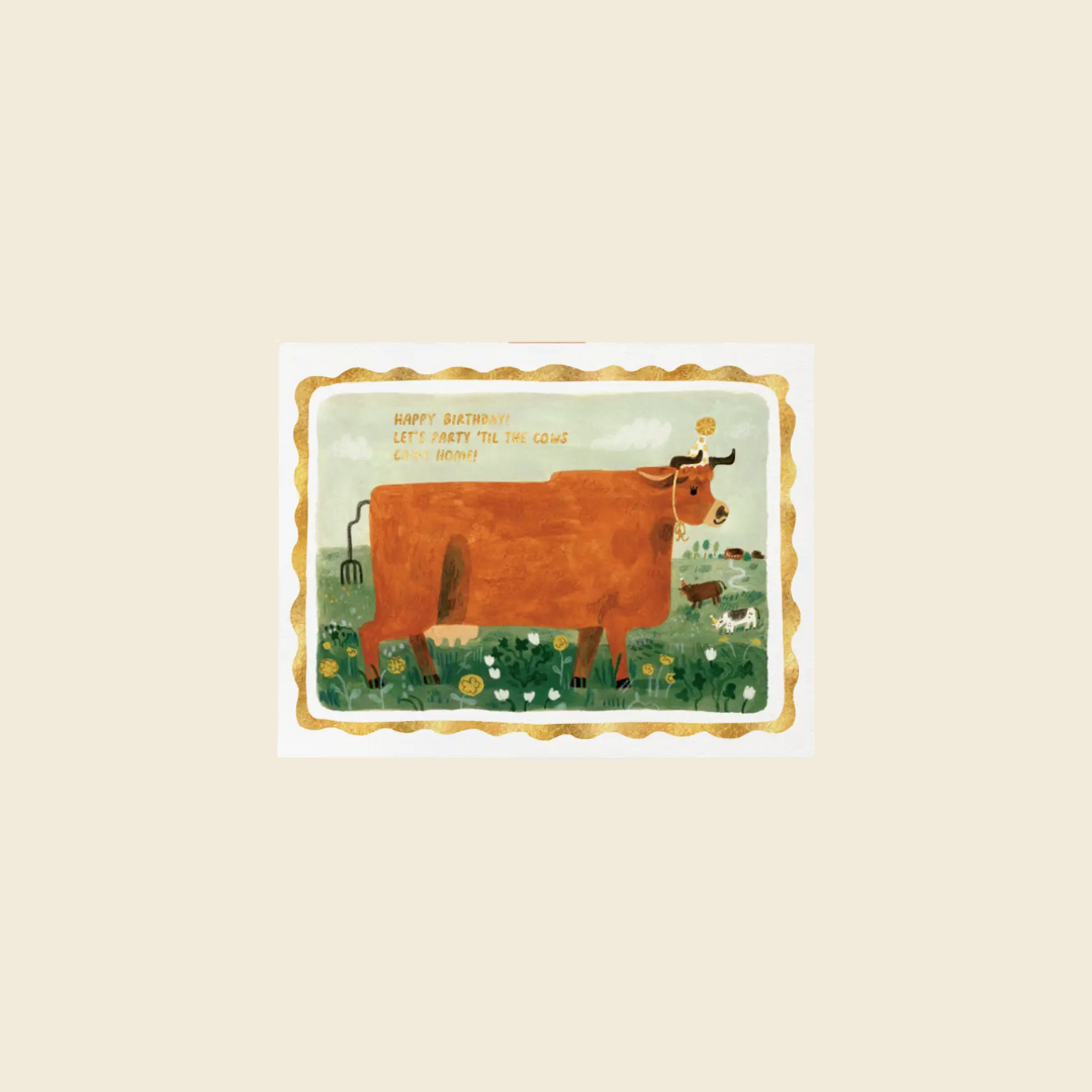 Cow Birthday Card