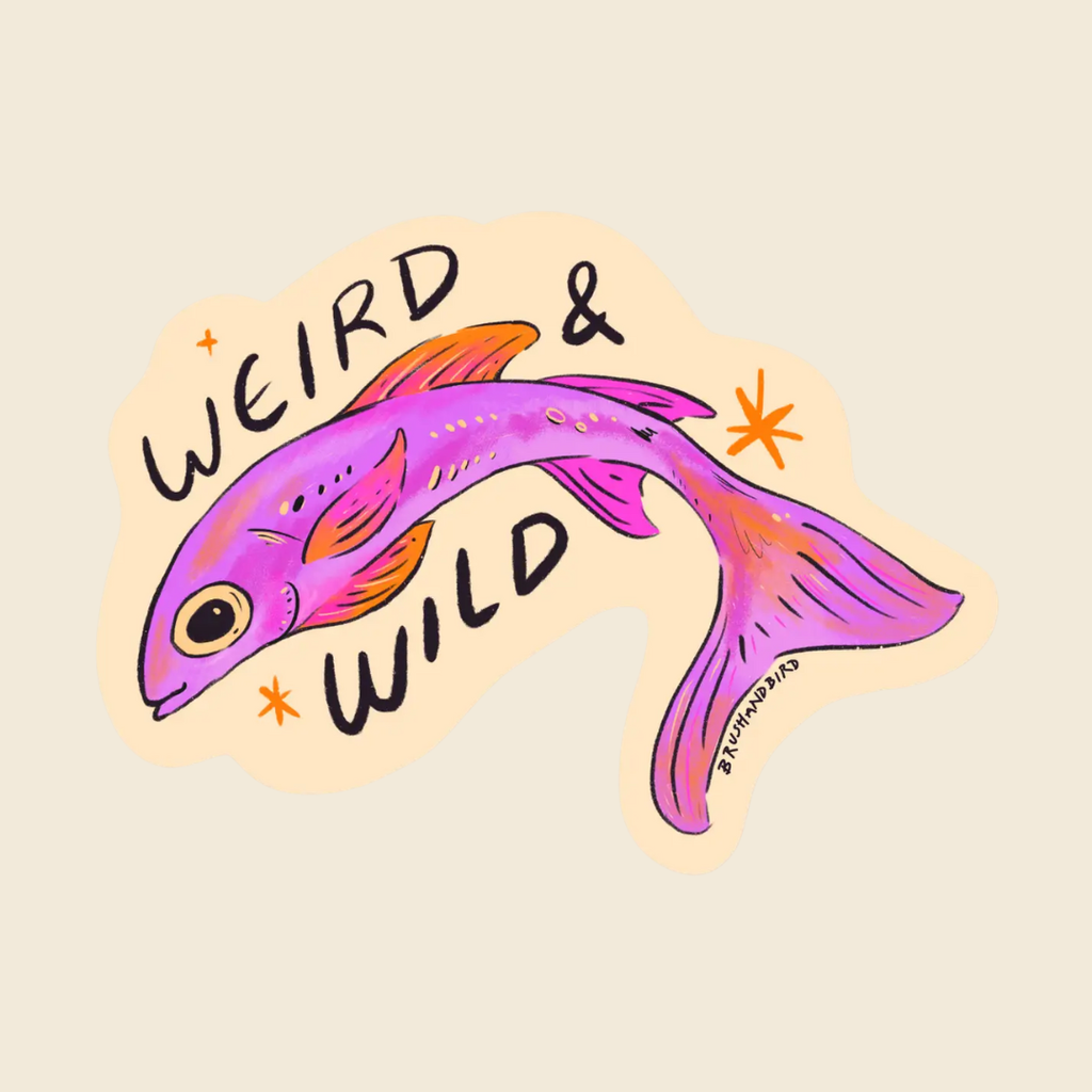 Pink Fish Sticker