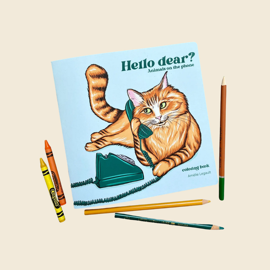Animals on the Phone Colouring Book