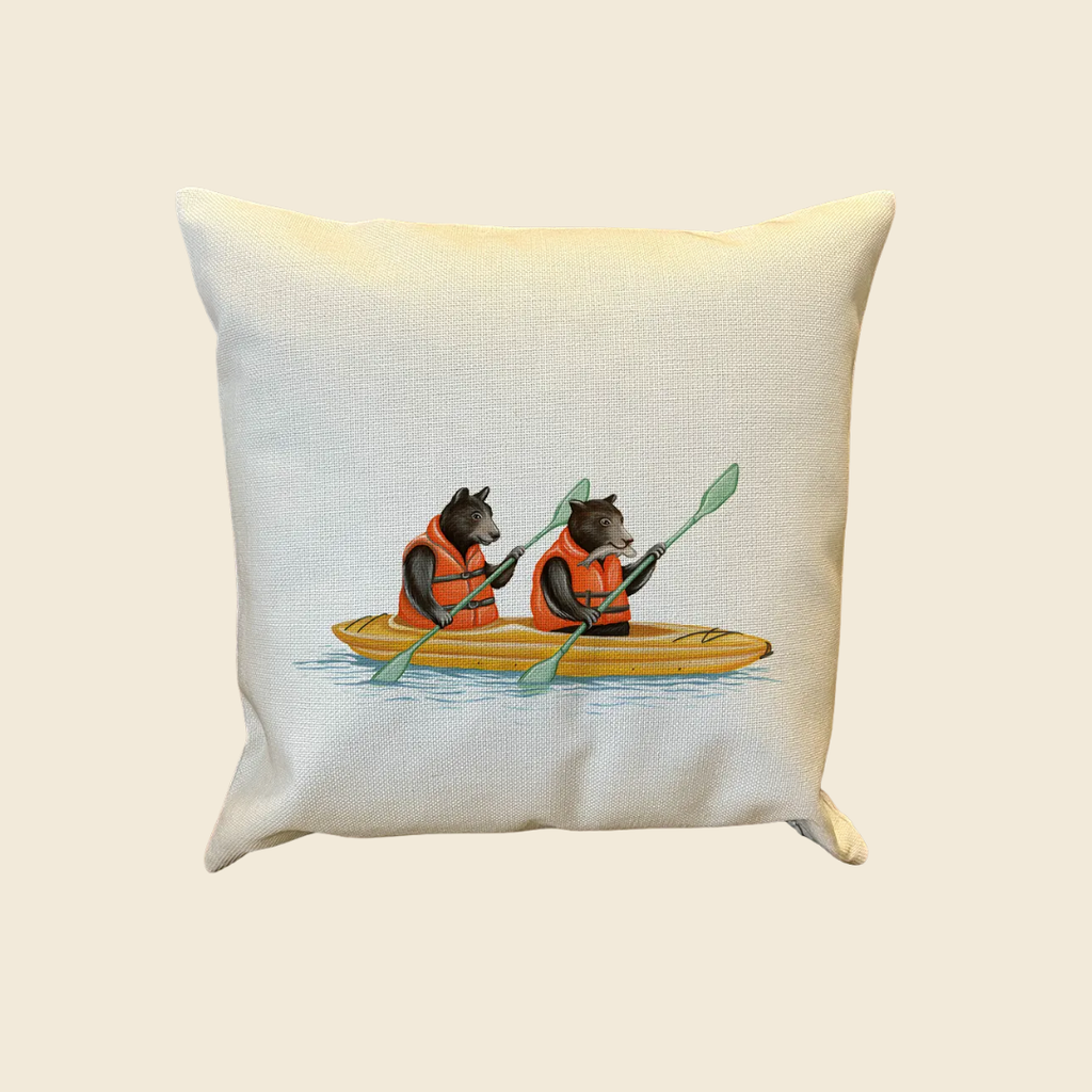 Bears Kayaking Pillows