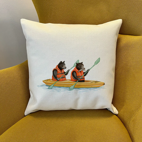 Bears Kayaking Pillows