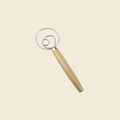 Dough Whisk Wooden Handle