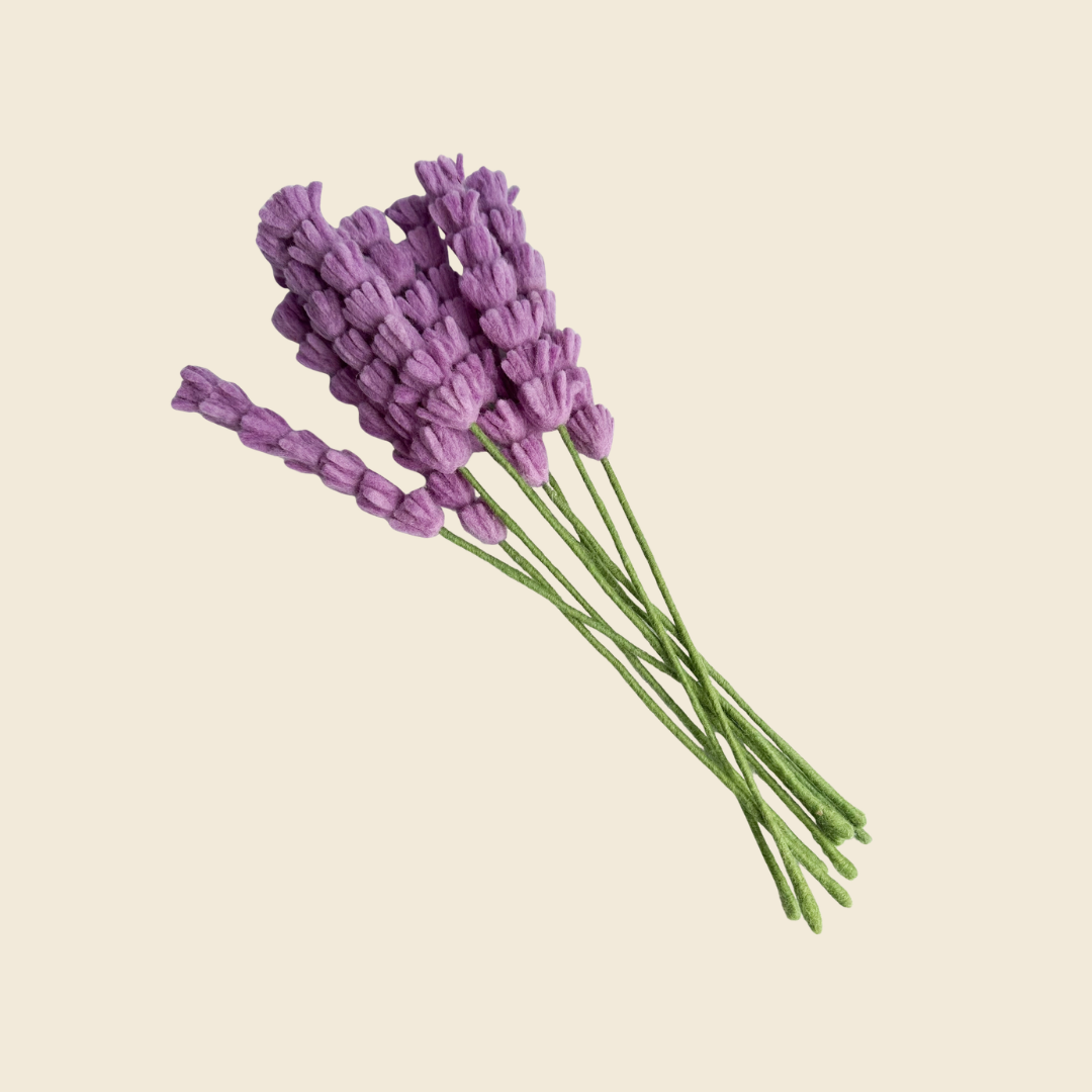 One Felt Lavender Stem