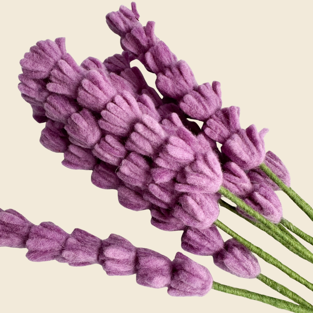 One Felt Lavender Stem
