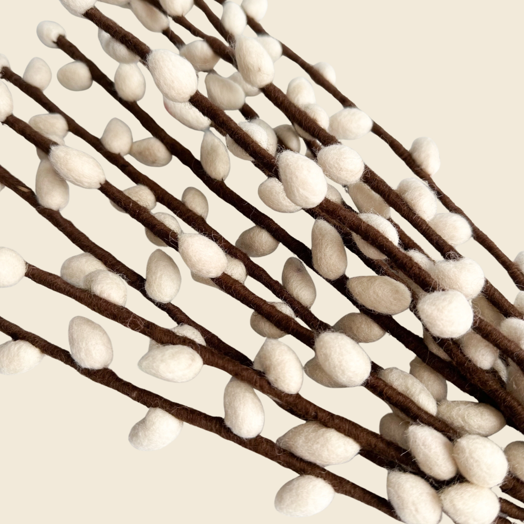 One Felt Pussy Willow Stem
