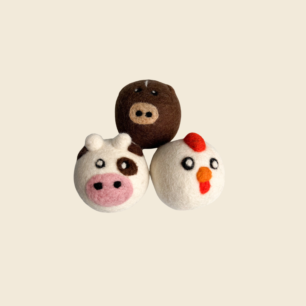 3-Set Animal Dryer Balls