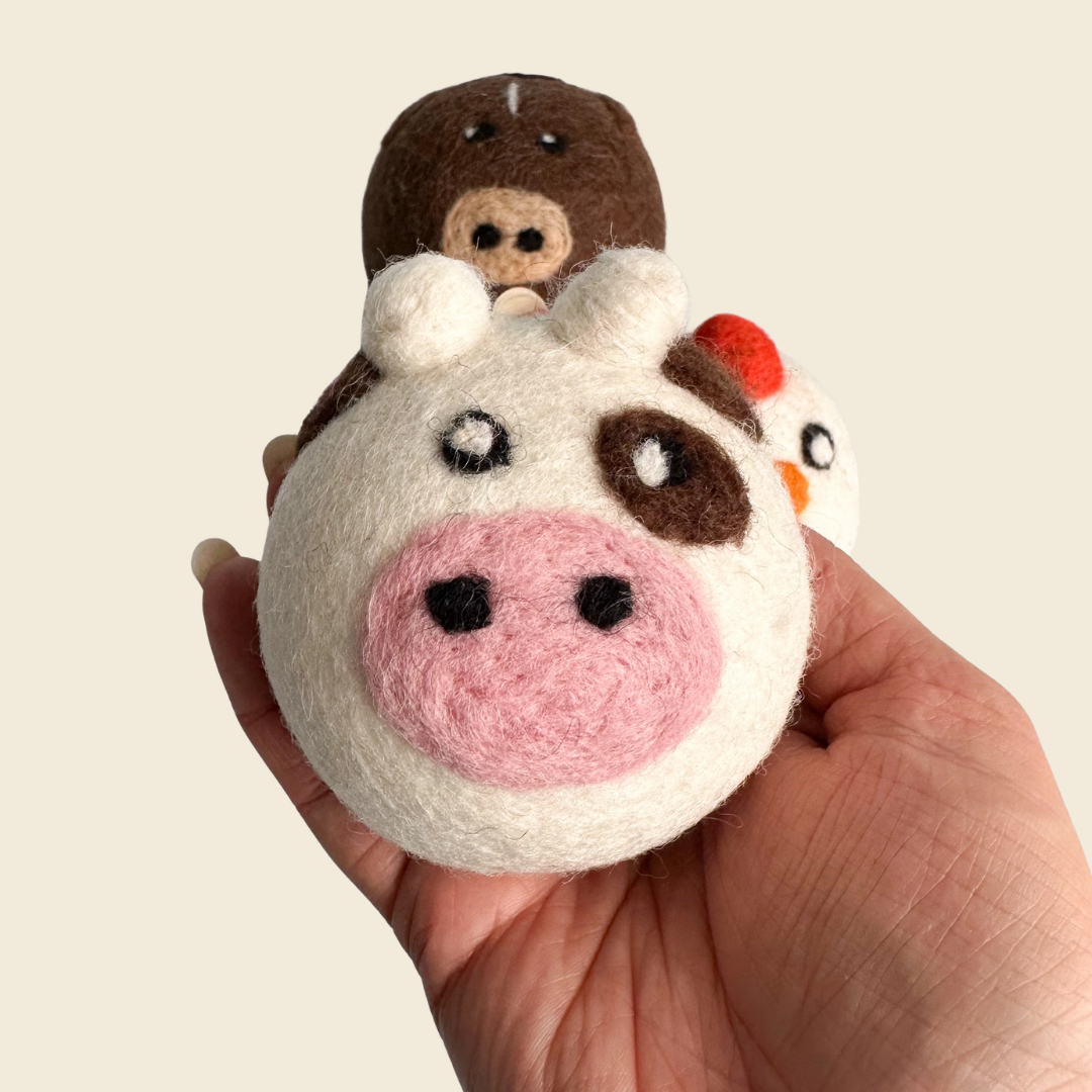 3-Set Animal Dryer Balls