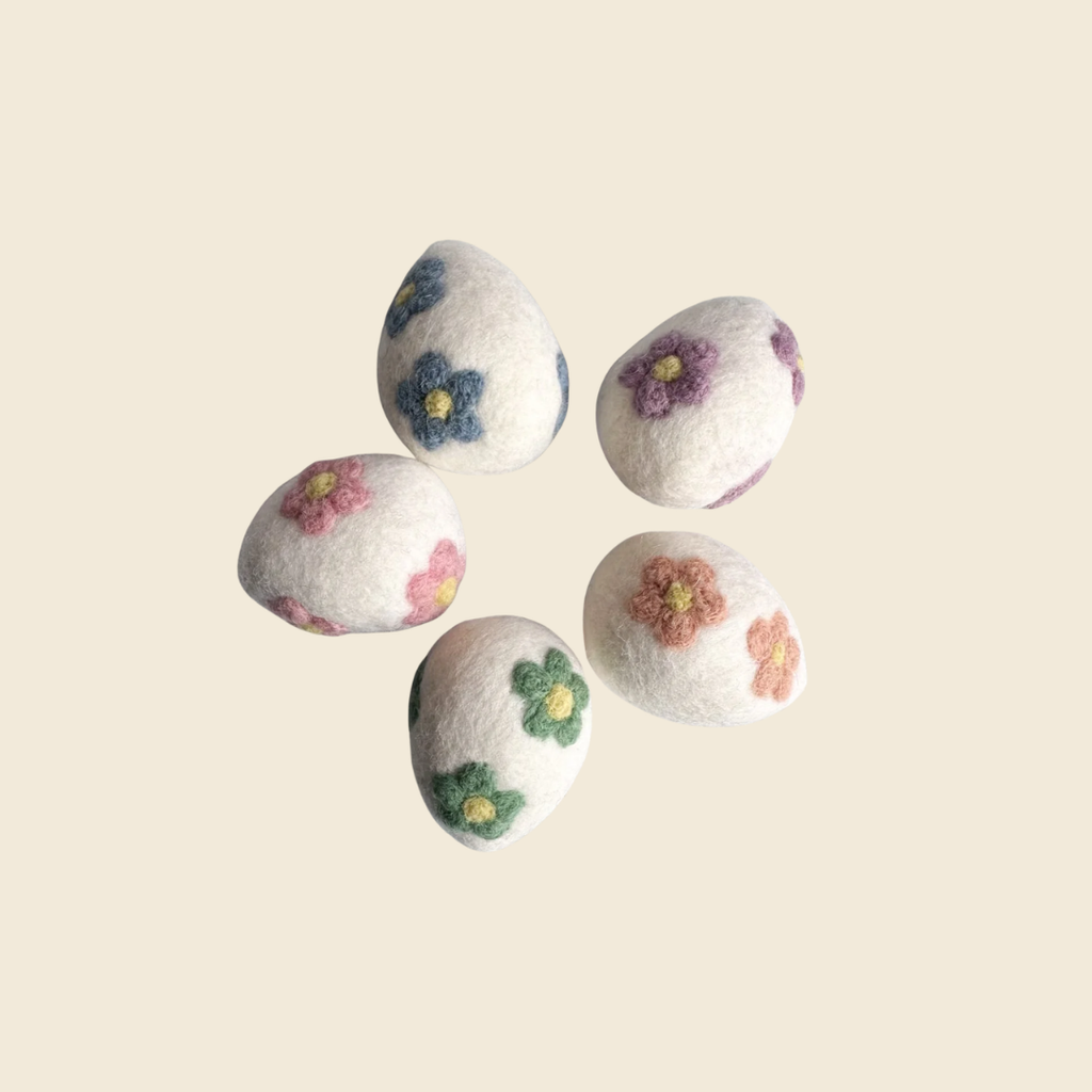 Floral Felt Eggs