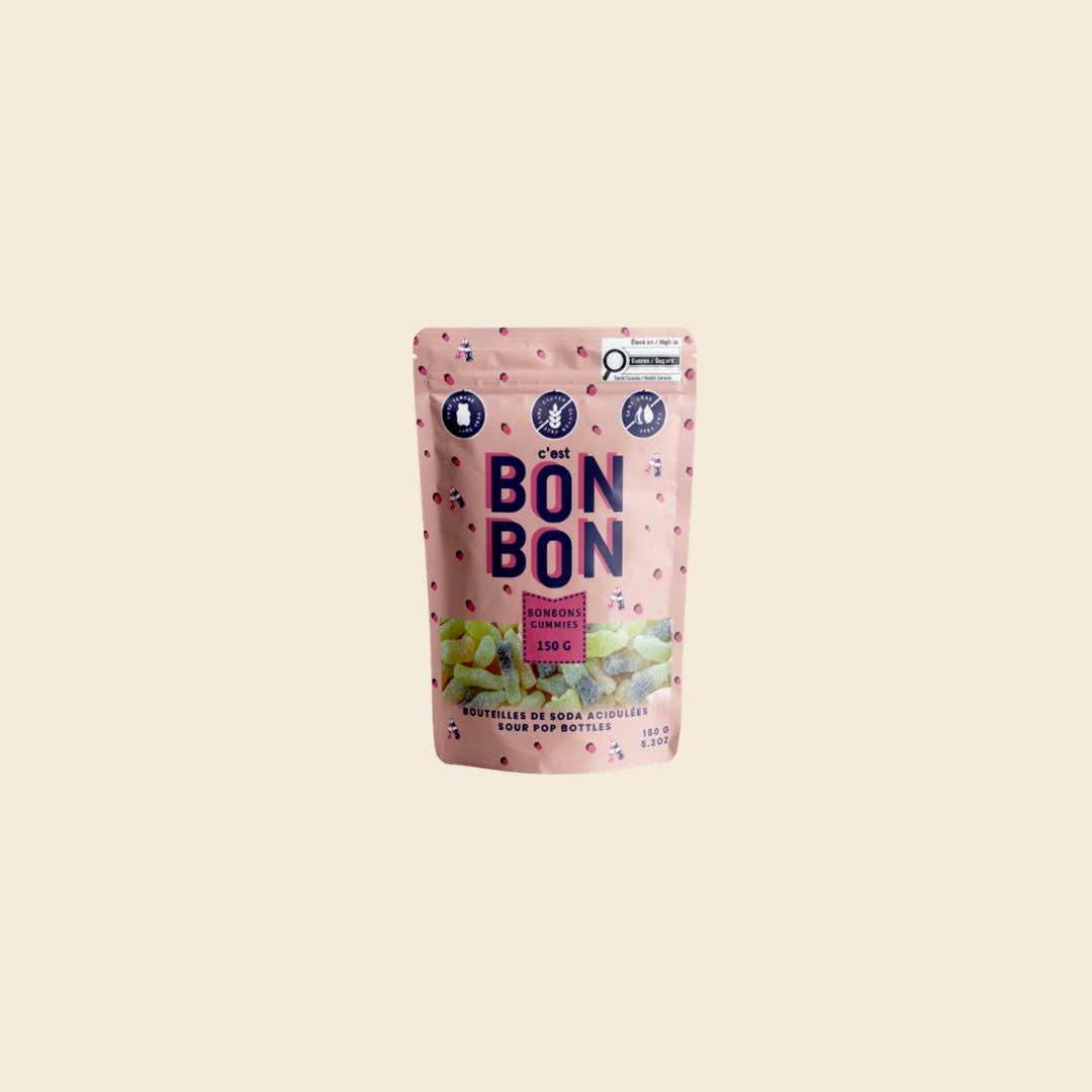 Sour Pop Bottle Gummy Candies