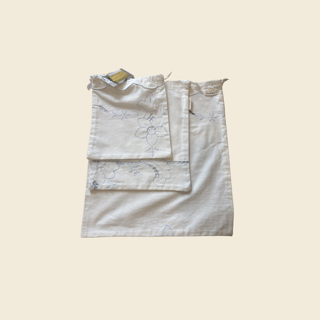 Vintage Table Linen Produce Bags