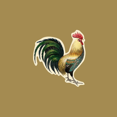 Rooster Sticker