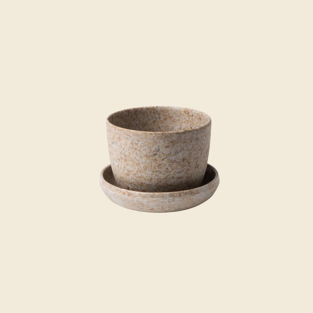 Rice Husk Mini Planter Pot