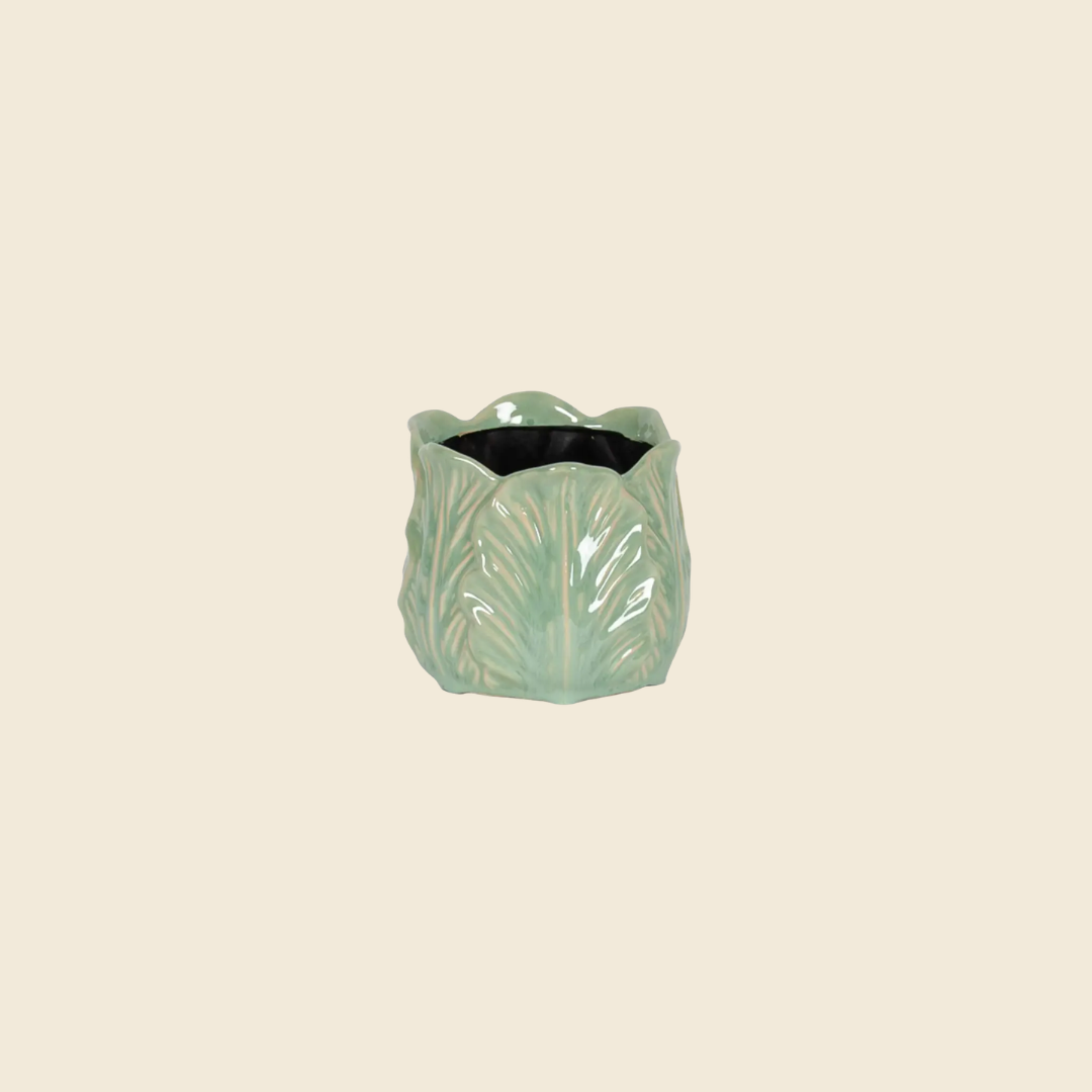 Green Cabbage Pot (2 Sizes)