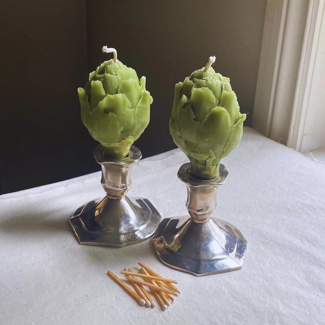 Artichoke Beeswax Candle