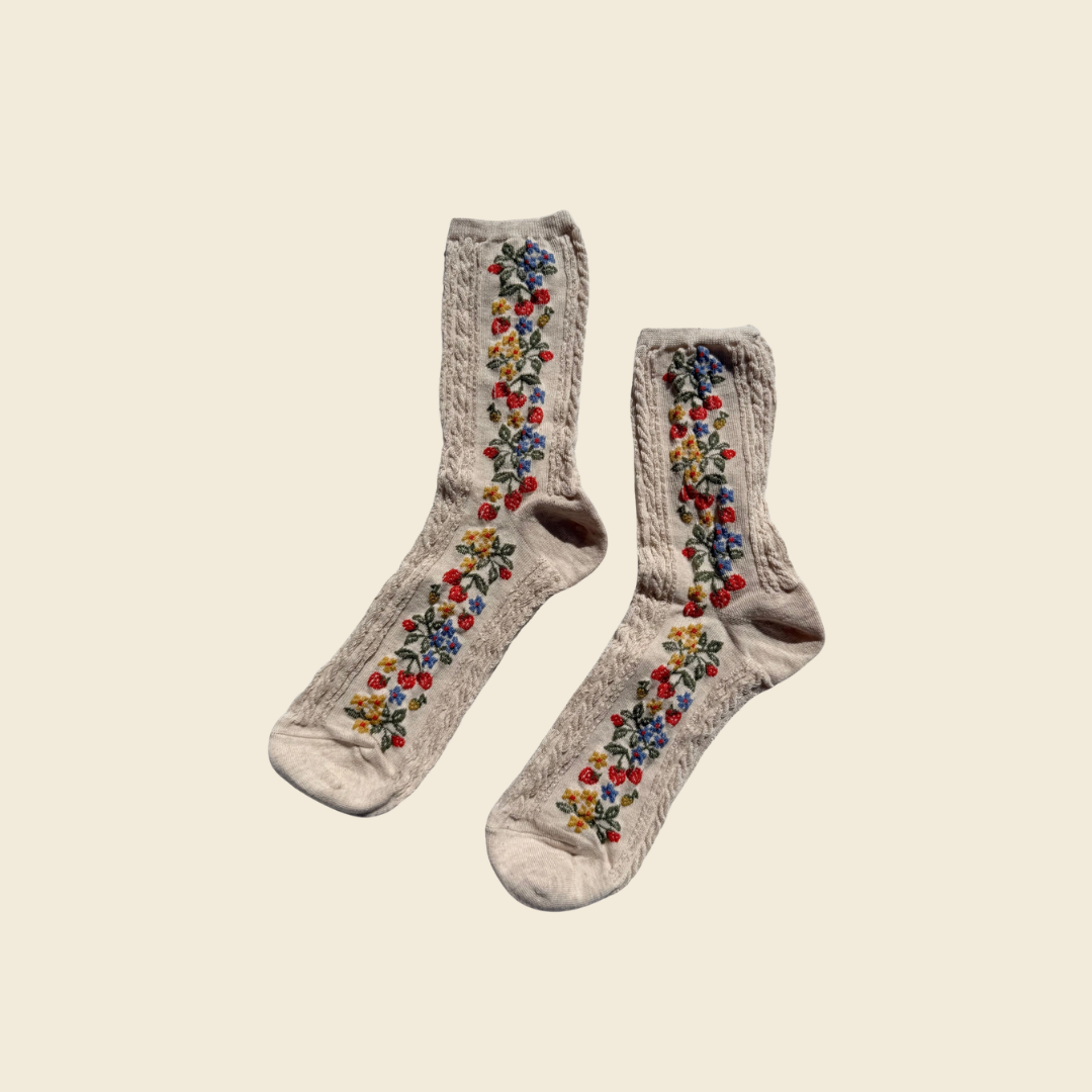 Strawberries Socks (Various Colours)