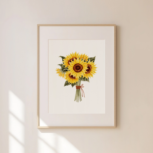 Sunflower Bouquet Print