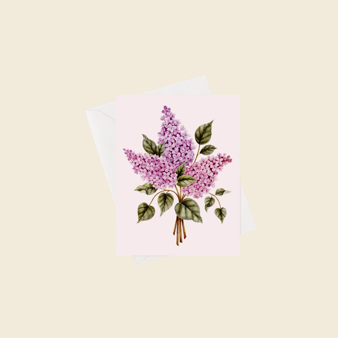 Lilac Bouquet Card