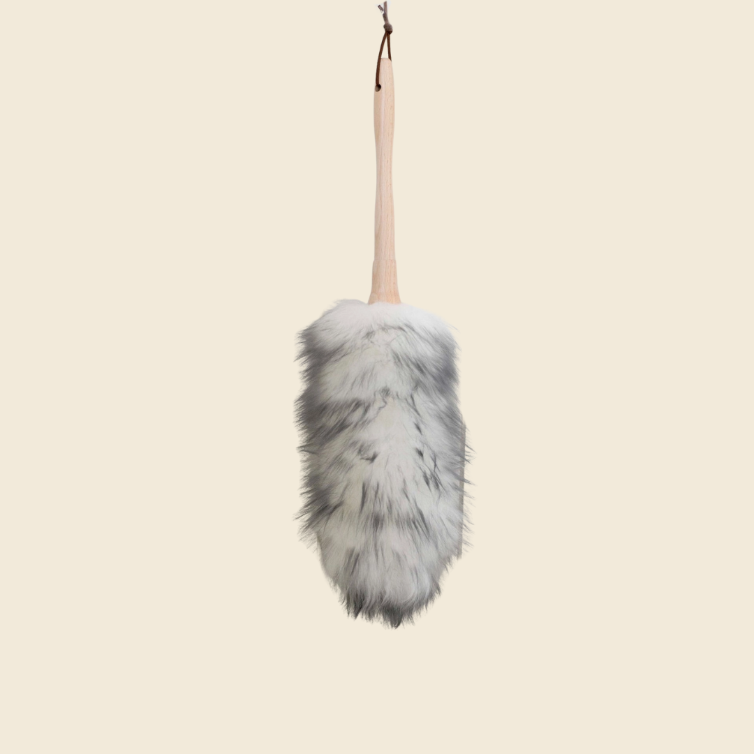 Wool Duster with Wooden Handle
