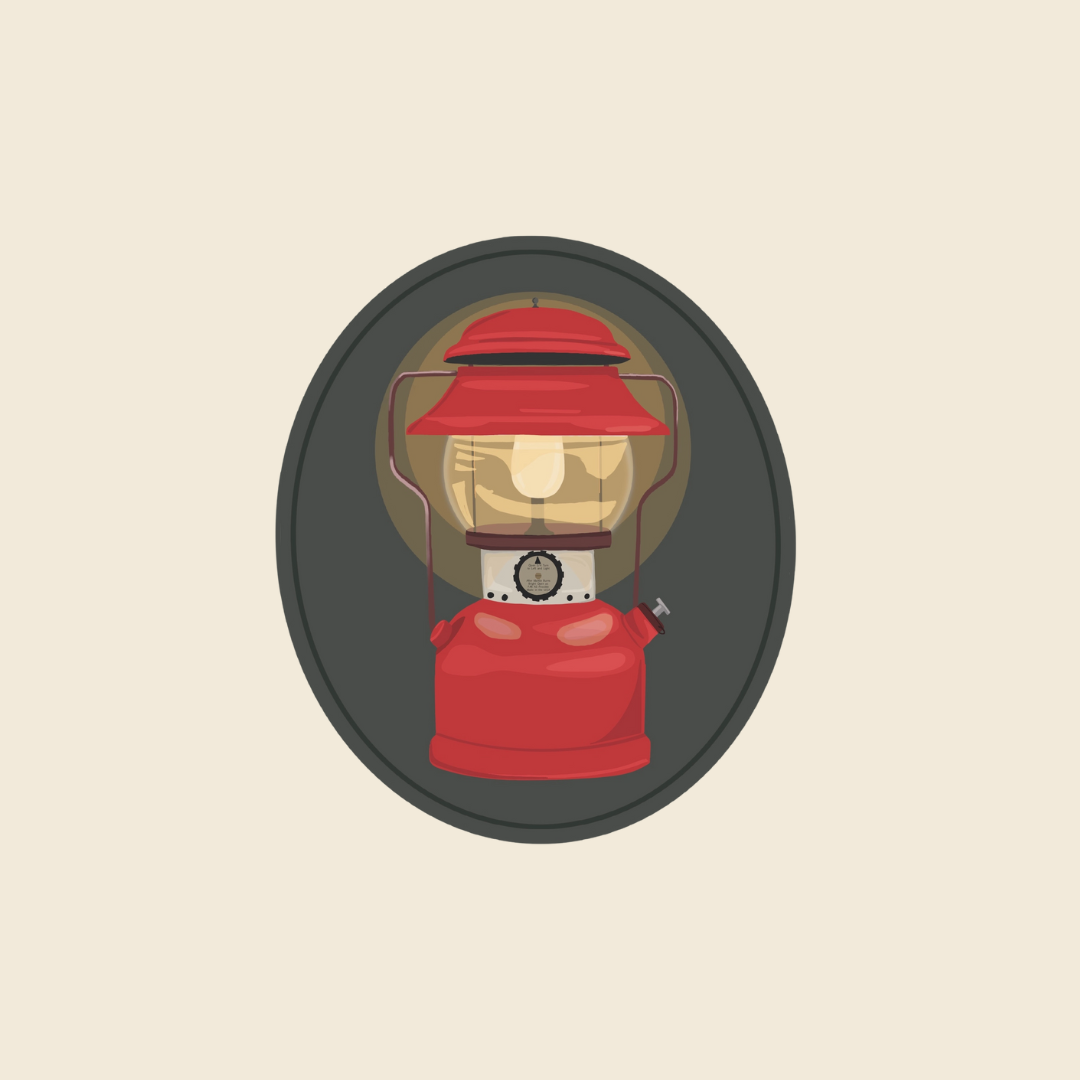 Camping Lamp Sticker