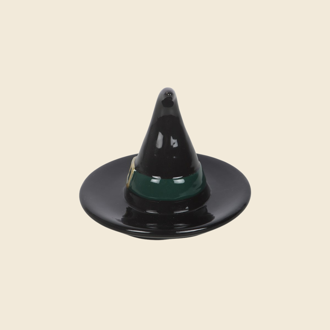 Black Witch Hat Ceramic Trinket Dish