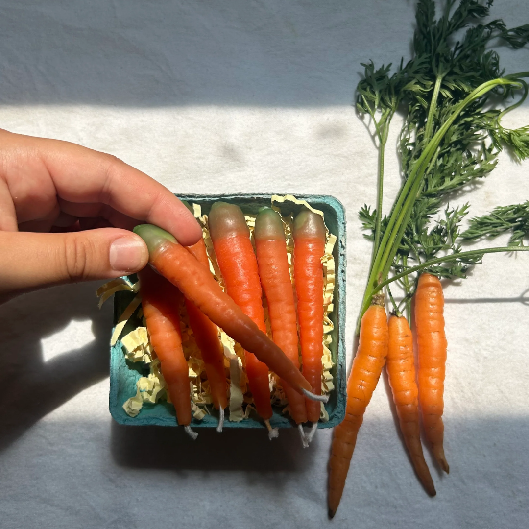 Carrot Beeswax Candle Box