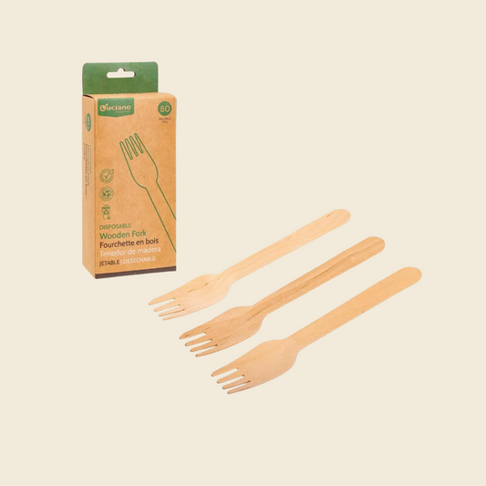 80-pc Disposable Wooden Forks
