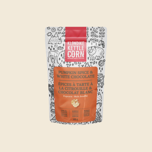 Pumpkin Spice & White Chocolate Popcorn