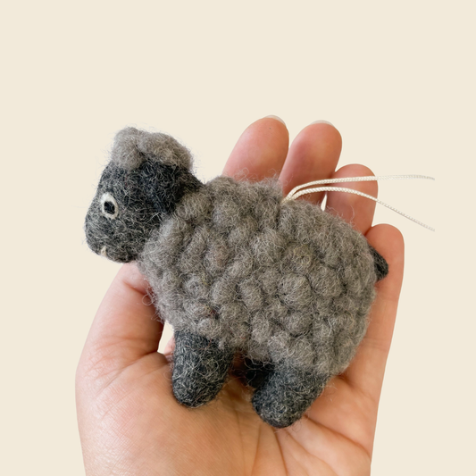 Felt Black Sheep Ornament