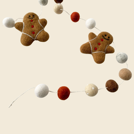 Gingerbread Felt Garland