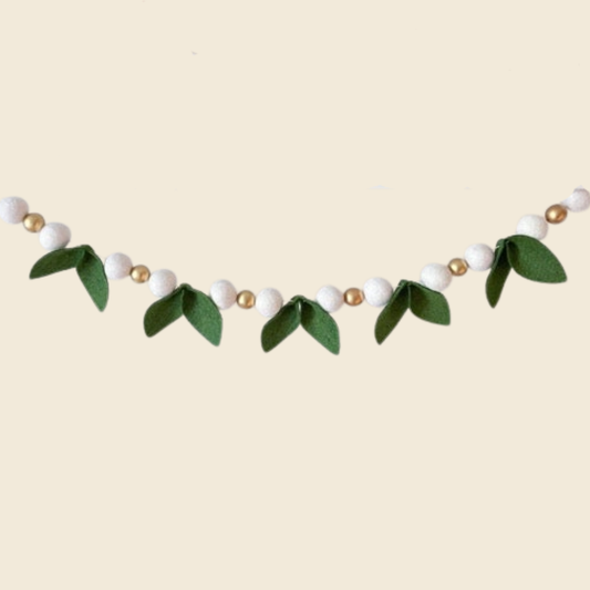 Gold Winter Felt Garland
