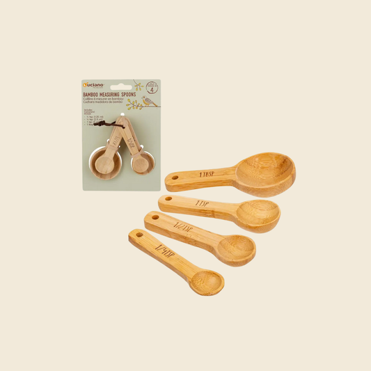 4-pc Bamboo Measuring Spoon Set