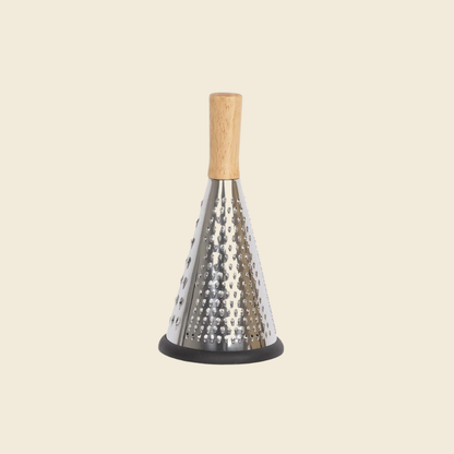 Cone-Shaped Grater with Wooden Handle